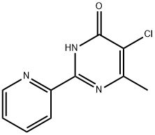 5-CHLORO-6-METHYL-2-(2-PYRIDYL)PYRIMIDIN-4-OL Structure