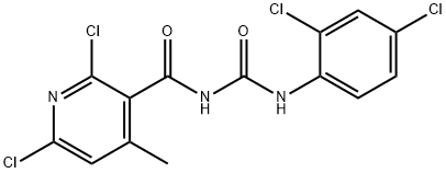 N-[(2,6-DICHLORO-4-METHYL-3-PYRIDYL)CARBONYL]-N'-(2,4-DICHLOROPHENYL)UREA Structure