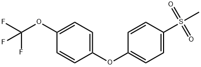1-(4-(TRIFLUOROMETHOXY)PHENOXY)-4-(METHYLSULFONYL)BENZENE Structure