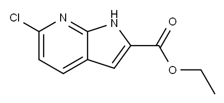 ETHYL 6-CHLORO-7-AZAINDOLE-2-CARBOXYLATE Structure