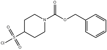 N-BENZYLOXYCARBONYL-4-PIPERIDINESULFONYL CHLORIDE Structure