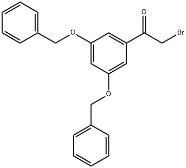 1-[3,5-bis(phenylmethoxy)phenyl]-2-bromoethan-1-one Structure