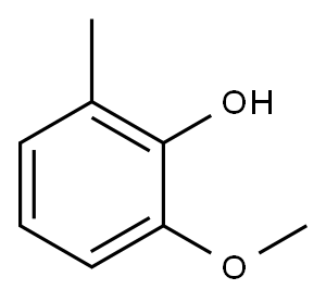 2-Methoxy-6-methylphenol Structure