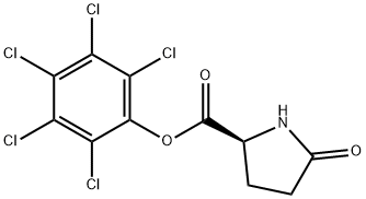 L-PYROGLUTAMIC ACID PENTACHLOROPHENYL ESTER Structure