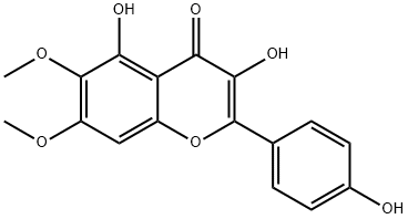 3’,4’,5’-Trihydroxy-6,7-dimethoxyflavone Structure