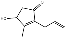 2-Allyl-4-hydroxy-3-methyl-2-cyclopenten-1-one Structure
