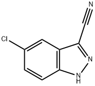 5-CHLORO-1H-INDAZOLE-3-CARBONITRILE Structure