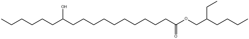 2-ethylhexyl 12-hydroxyoctadecanoate Structure
