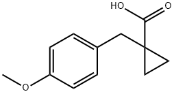 1-[(4-METHOXYPHENYL)METHYL]-CYCLOPROPANECARBOXYLIC ACID Structure
