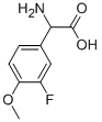 AMINO-(3-FLUORO-4-METHOXY-PHENYL)-ACETIC ACID Structure