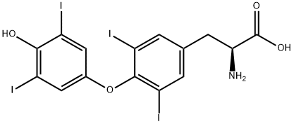 DL-THYROXINE Structure