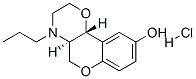 (+)-(4aR,10bR)-3,4,4a,10b-Tetrahydro-4-propyl-2H,5H-[1]benzopyrano[4,3-b]-1,4-oxazin-9-ol  hydrochloride Structure