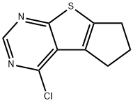 4-CHLORO-6,7-DIHYDRO-5H-CYCLOPENTA[4,5]THIENO[2,3-D]PYRIMIDINE Structure