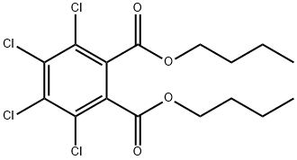 DI-N-BUTYL TETRACHLOROPHTHALATE Structure