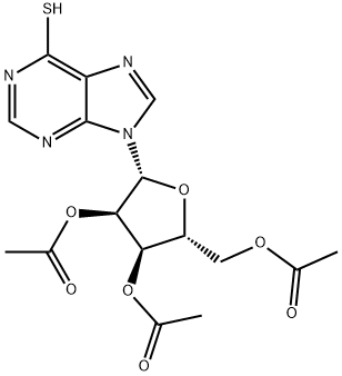6-thioinosine 2',3',5'-triacetate  Structure