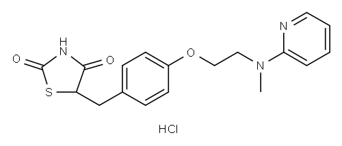 Rosiglitazone hydrochloride Structure