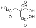 CITRIC ACID-1,5-13C2 Structure