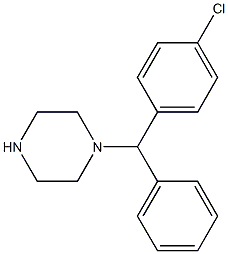 1-(4-Chlorobenzhydryl)piperazine Structure