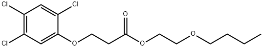 2-butoxyethyl 3-(2,4,5-trichlorophenoxy)propionate Structure