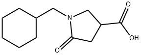1-Cyclohexylmethyl-5-oxo-pyrrolidine-3-carboxylic acid Structure