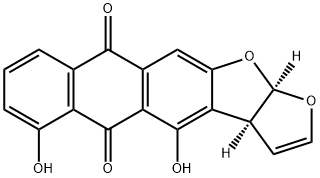 Anthra(2,3-b)furo(3,2-d)furan-5,10-dione, 3a,12a-dihydro-4,6-dihydroxy - Structure