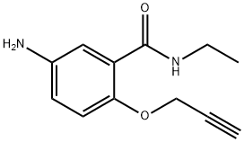 Benzamide, 5-amino-N-ethyl-2-(2-propynyloxy)- Structure