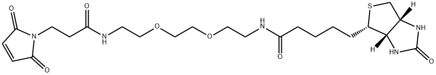 N-Biotinyl-N'-(3-maleimidopropionyl)-3,6-dioxaoctane-1,8-diamine Structure