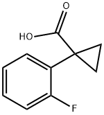 1-(2-FLUORO-PHENYL)-CYCLOPROPANECARBOXYLIC ACID Structure