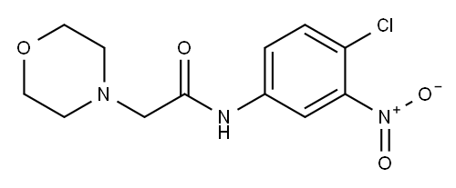 N-(4-chloro-3-nitrophenyl)-2-morpholinoacetamide Structure