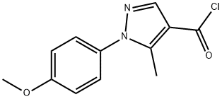 1-(4-METHOXYPHENYL)-5-METHYL-1H-PYRAZOLE-4-CARBONYL CHLORIDE Structure