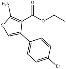 ETHYL 2-AMINO-4-(4-BROMOPHENYL)-3-THIOPHENECARBOXYLATE Structure