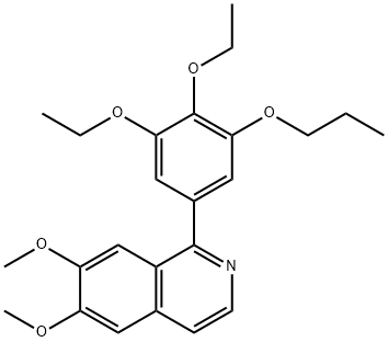 6,7-DIMETHOXY-1-(3,4,5-TRIETHOXYPHENYL)ISOQUINOLINE Structure