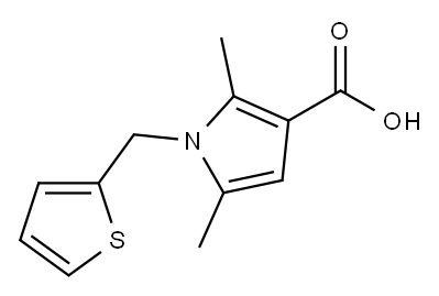 2,5-DIMETHYL-1-(2-THIENYLMETHYL)-1H-PYRROLE-3-CARBOXYLIC ACID Structure
