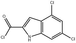 4,6-DICHLORO-1H-INDOLE-2-CARBONYL CHLORIDE Structure