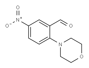 2-MORPHOLINO-5-NITROBENZALDEHYDE Structure