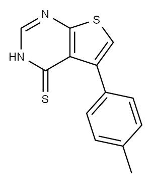 5-(4-METHYLPHENYL)THIENO[2,3-D]PYRIMIDINE-4(3H)-THIONE Structure