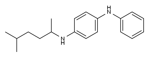 N-(1,4-dimethylpentyl)-N'-phenylbenzene-1,4-diamine  Structure
