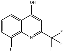 8-FLUORO-4-HYDROXY-2-(TRIFLUOROMETHYL)QUINOLINE Structure