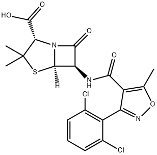 Dicloxacillin Structure