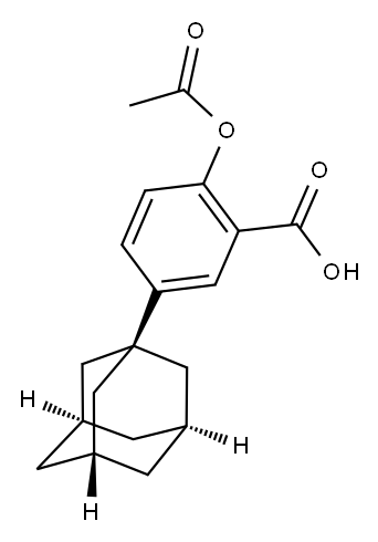 3-ADAMANTAN-1-YL-6-ACETOXYBENZOIC ACID Structure