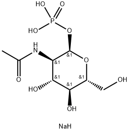 N-ACETYL-ALPHA-D-GLUCOSAMINE 6-PHOSPHATE DISODIUM SALT Structure