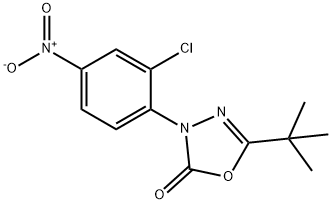3-(2-chloro-4-nitrophenyl)-5-(1,1-dimethylethyl)-1,3,4-oxadiazol-2(3H)-one Structure