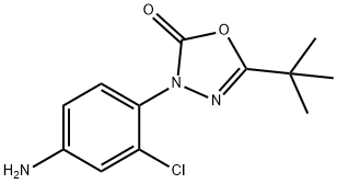 3-(4-amino-2-chlorophenyl)-5-(1,1-dimethylethyl-1,3,4-oxadiazol-2(3H)-one Structure