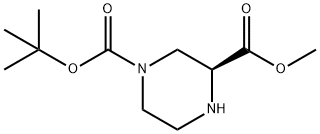 (S)-4-N-Boc-piperazine-2-carboxylic acid methyl ester Structure