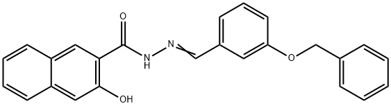 N'-[3-(benzyloxy)benzylidene]-3-hydroxy-2-naphthohydrazide Structure