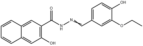 N'-(3-ethoxy-4-hydroxybenzylidene)-3-hydroxy-2-naphthohydrazide Structure