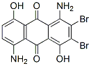 1,5-diaminodibromo-4,8-dihydroxyanthraquinone Structure