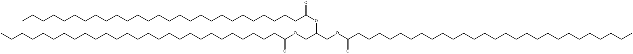 propane-1,2,3-triyl trioctacosanoate Structure