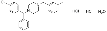 Meclizine Dihydrochloride Monohydrate Structure