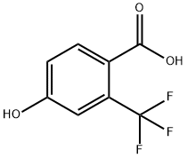 4-HYDROXY-2-(TRIFLUOROMETHYL)BENZOIC ACID Structure